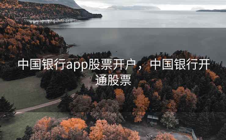 中国银行app股票开户，中国银行开通股票