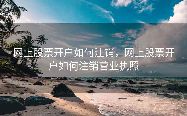 网上股票开户如何注销，网上股票开户如何注销营业执照