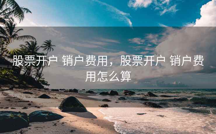 股票开户 销户费用，股票开户 销户费用怎么算